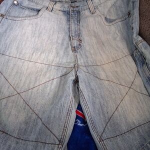 Men's DELF Light Wash Jean Shorts